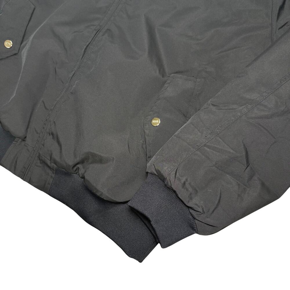 Kith Puffer Jacket Navy Blue Mini Script Cursive Logo M - Picture 3 of 4